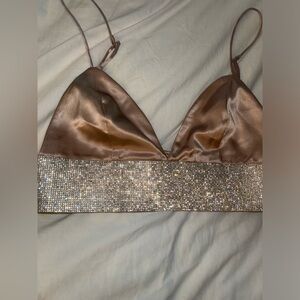 Meshki Diamanté bralette and midi skirt set